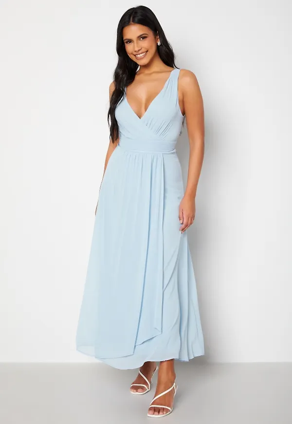 VILA Micada Fake Wrap Dress Kentucky Blue 34