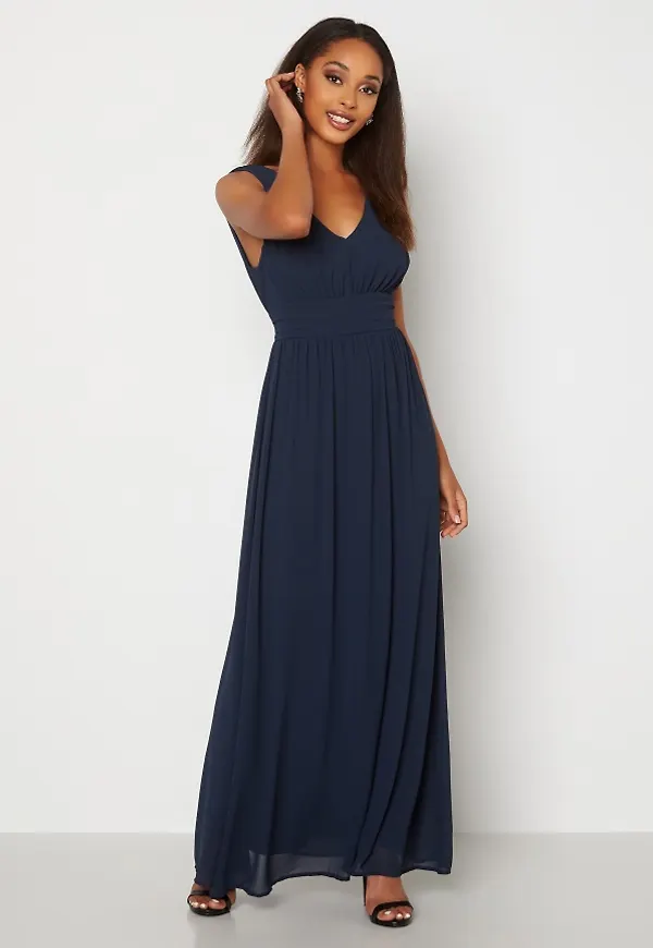 VILA Milina Long Dress Total Eclipse 38