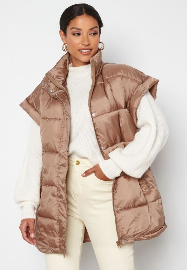 VILA Misk Quilted Waistcoat Portabella 34