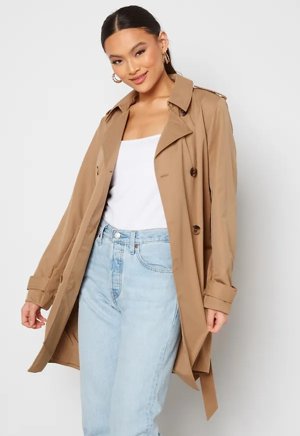 VILA Movement New Trenchcoat Tigers Eye 38