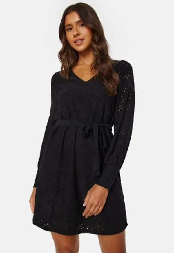 VILA Paulina V-Neck Short Dress Black XL