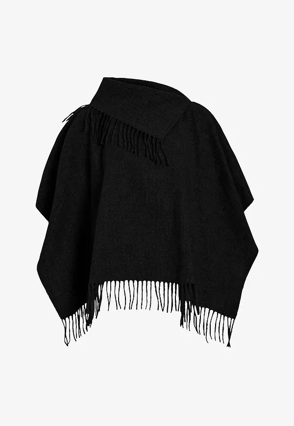 Vila - Poncho viFjolira High Neck - Svart