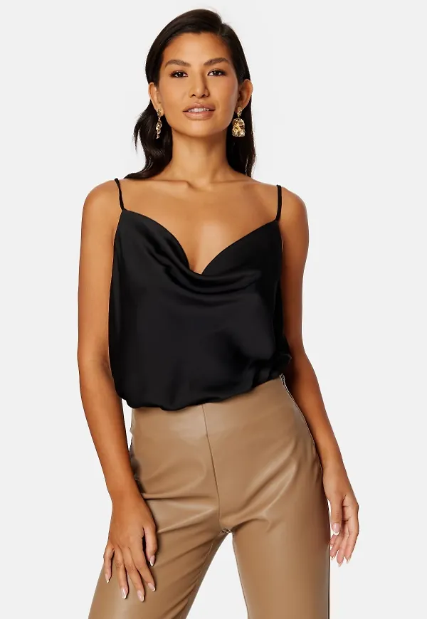 VILA Ravenna Singlet Strap Top Black 34