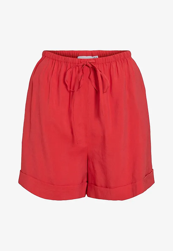 Vila - Shorts viAspyn HW - Röd