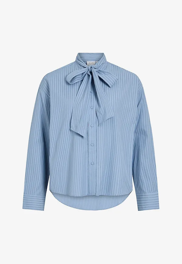 Vila - Skjorta Vijury Ls Shirt - Blå