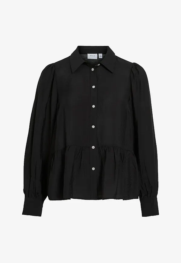 Vila - Skjorta viLatria L/S - Svart