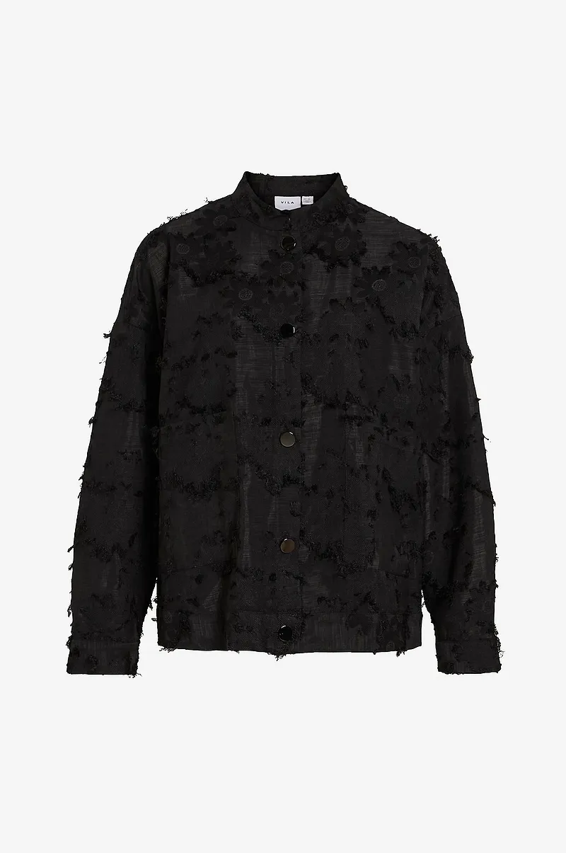 Vila - Skjorta viSeia L/S Shirt - Svart