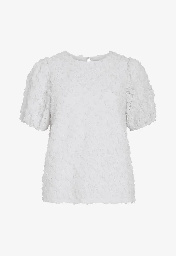 Vila - Spetsblus visasha O-neck - Vit