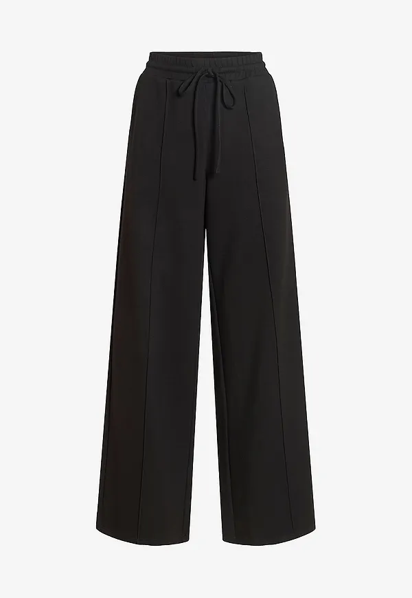 Vila - Sweatpants Vitelana HW Wide Sweat - Svart