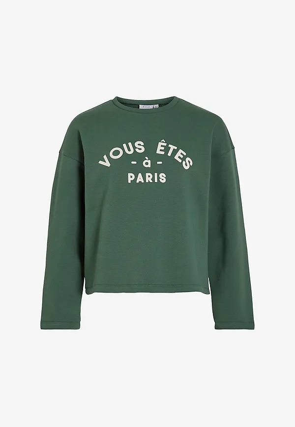Vila - Sweatshirt viBila L/S - Grön