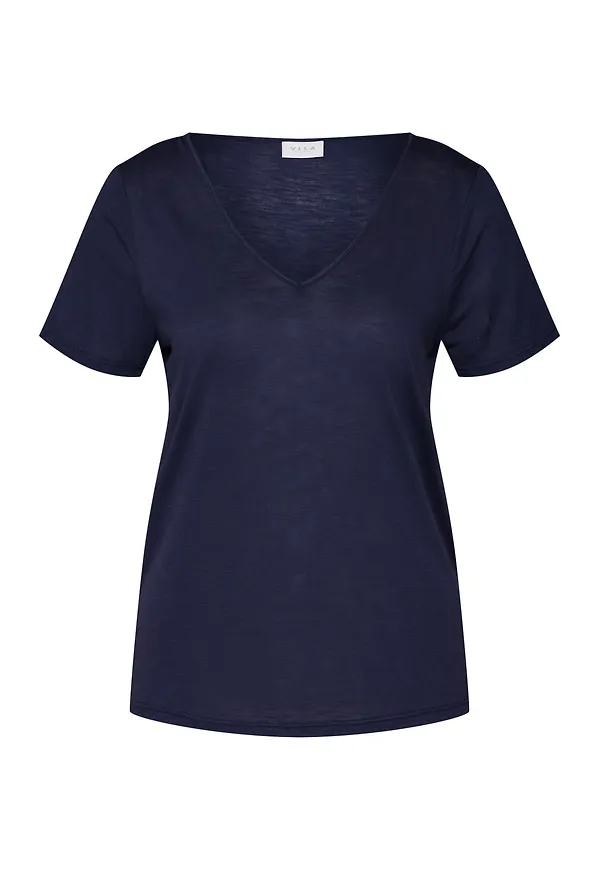 VILA T-shirt 'Noel' marinblå