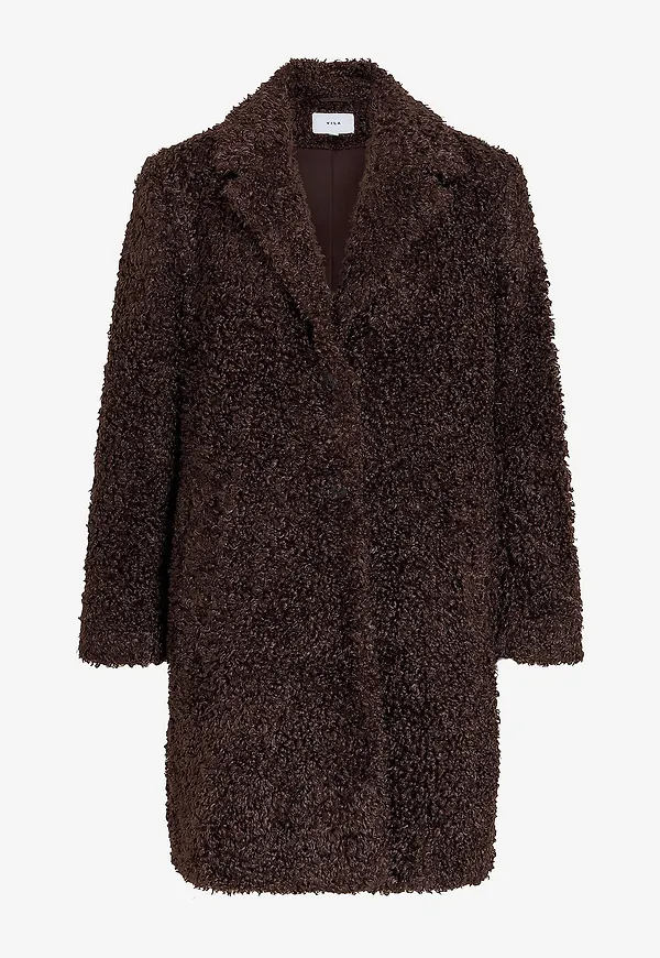 Vila - Teddykappa Vimajda L/s Teddy - Brun