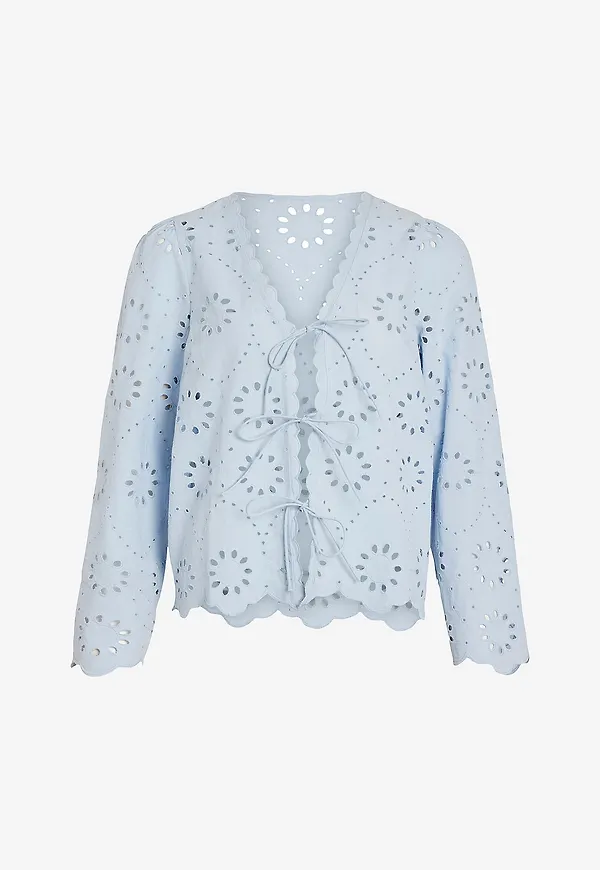 Vila - Topp viLouise L/S Top - Blå