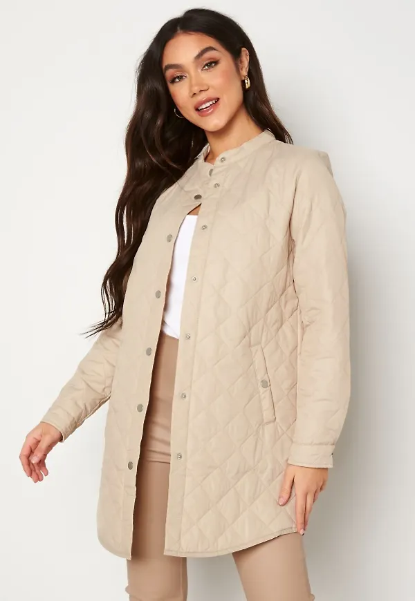 VILA Trish Quilted Jacket Cement 40