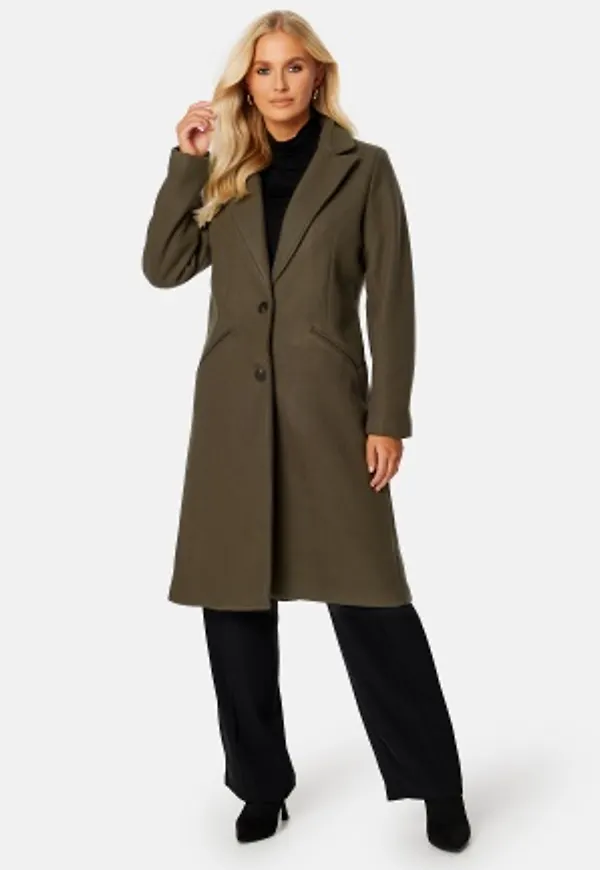 VILA Valji Long Coat Crocodile 36