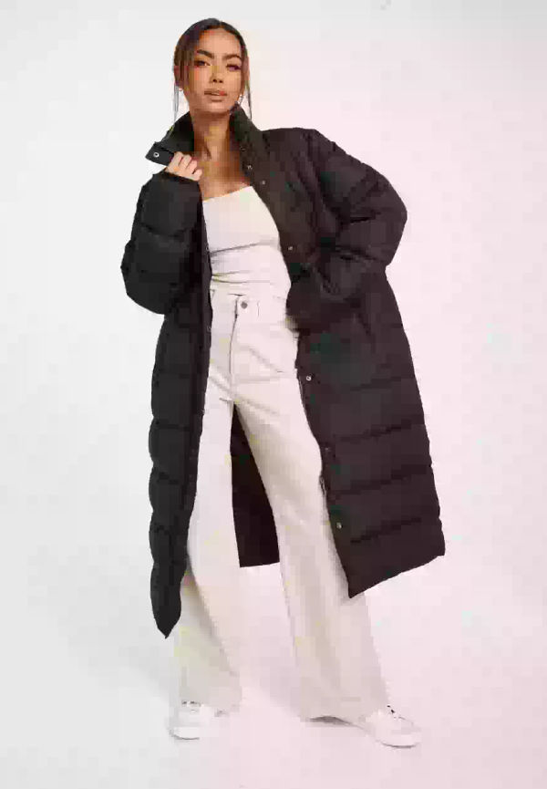 Vila Vicamisa New Down Jacket/Su - Noos Långa jackor Black