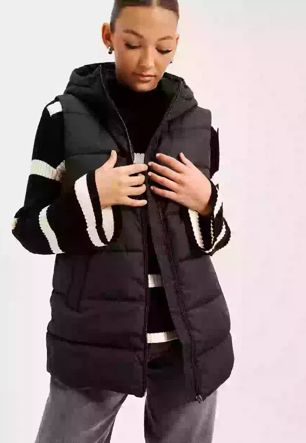 Vila Vitate S/L Puffer Vest - Noos Västar Black