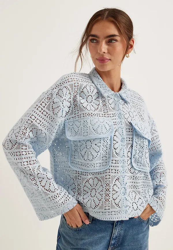 Vimerinda Crochet L/S CARDIGAN