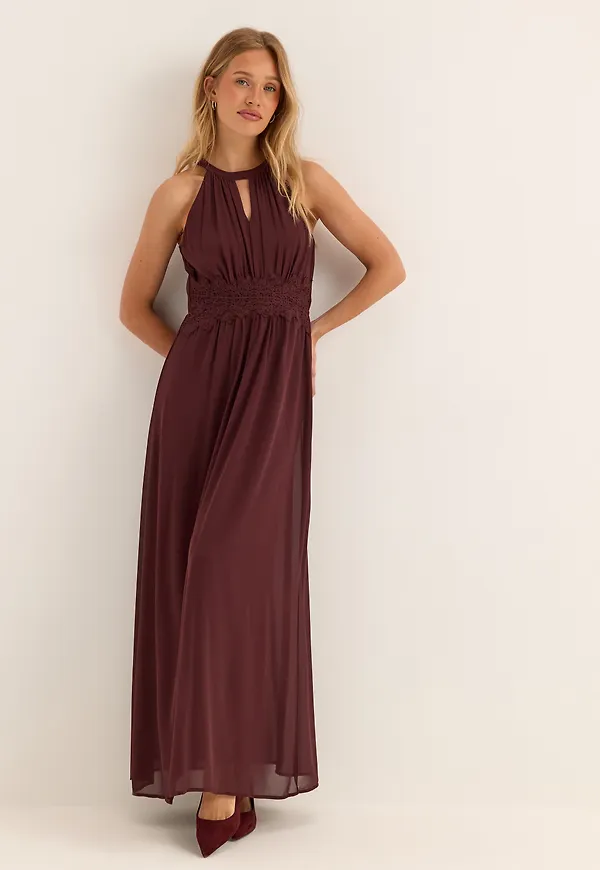 Vimilina Halterneck Maxi Dress