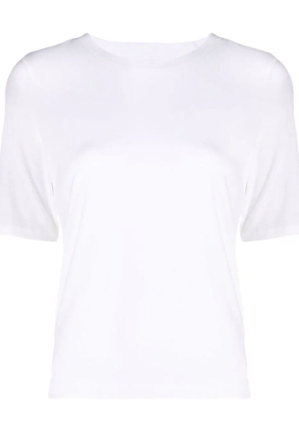 Vince t-shirt med rundad hals - Vit