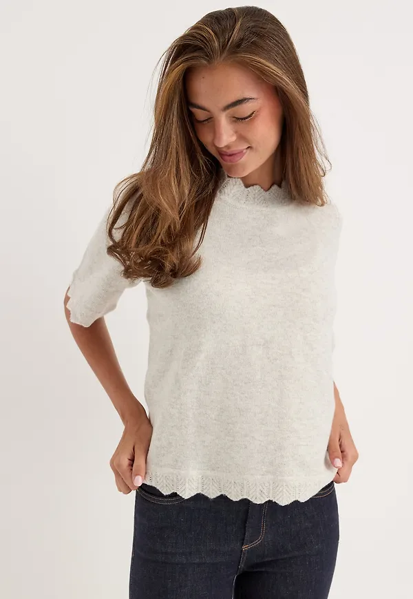 Vinikolina O-neck 2/4 KNIT TOP