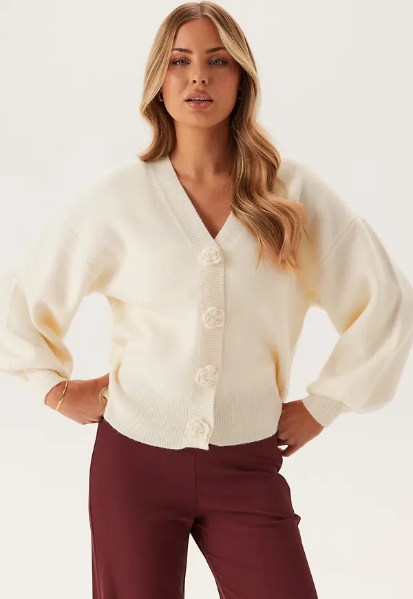 Viradia L/S ROSE CARDIGAN ROSE
