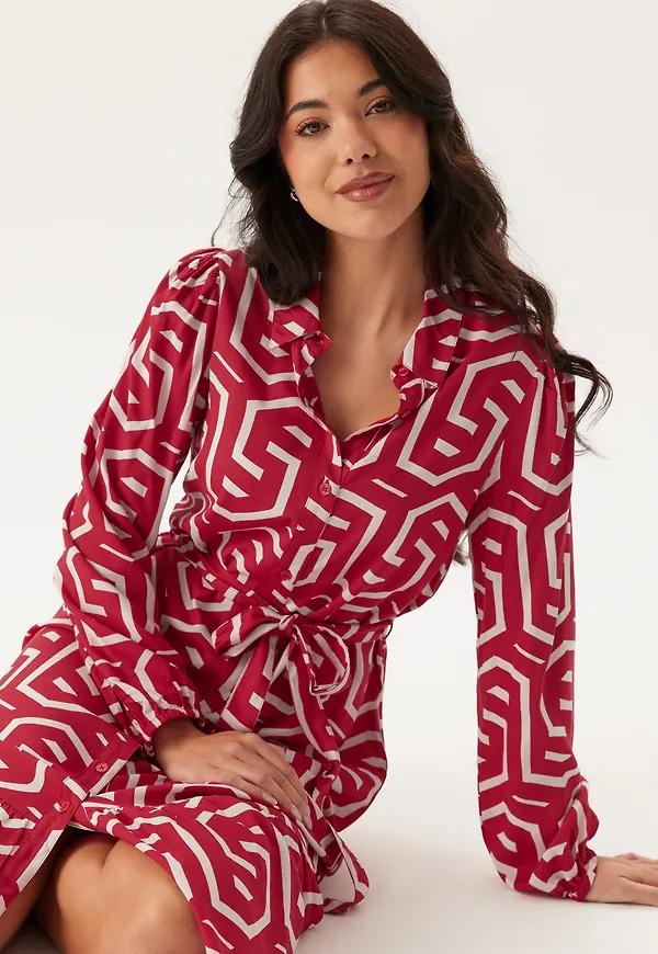 Viscose Long Sleeve Dress