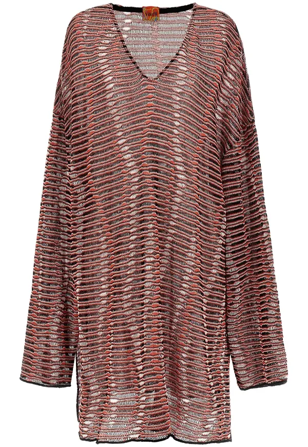 VITELLI Wave tröja i jacquard - Brun