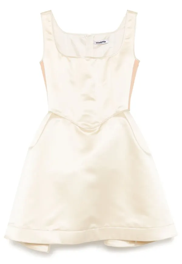 Vivetta midiklänning med bustier - Neutral