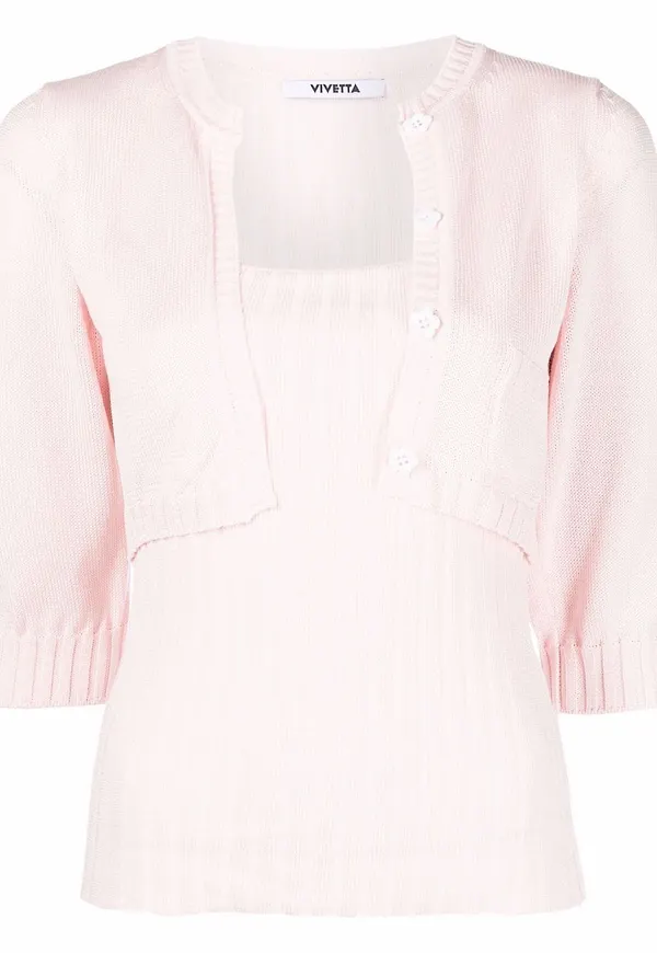 Vivetta tröja med lagerdesign - Rosa