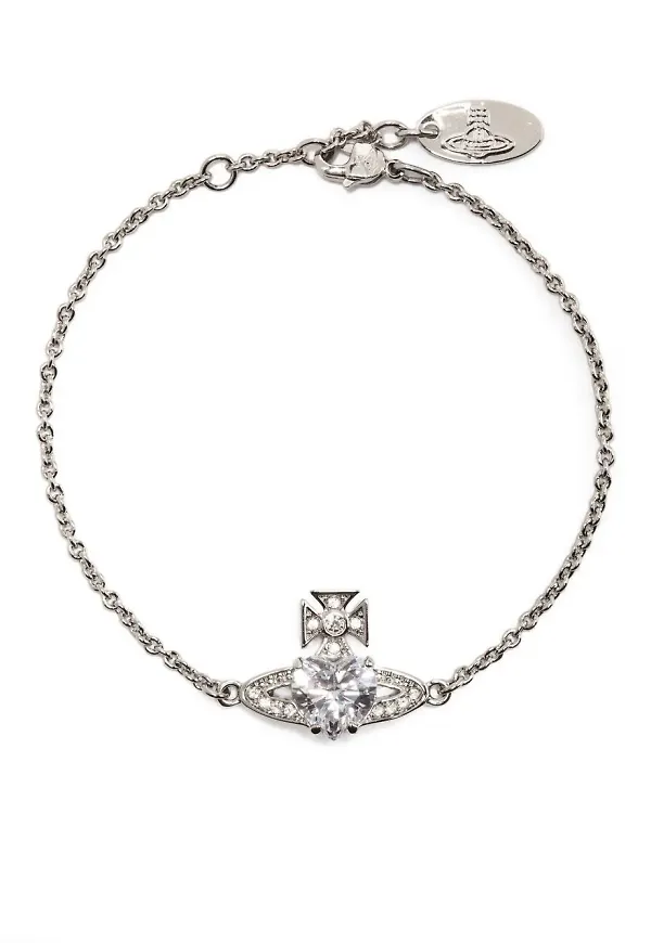Vivienne Westwood Bas Relief kedjearmband - Silverfärgad