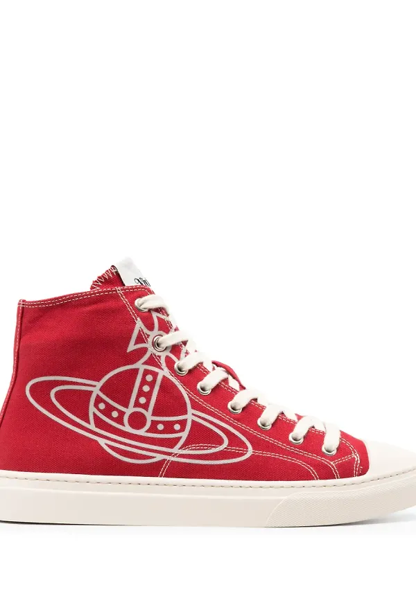Vivienne Westwood Plimsoll höga sneakers - Röd