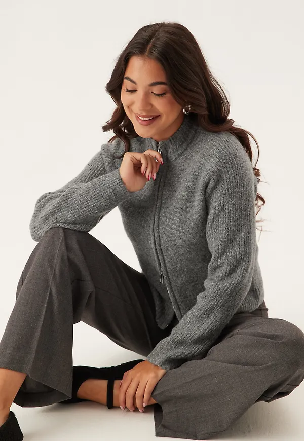 Vmbang Ls High Neck Zip Cardig