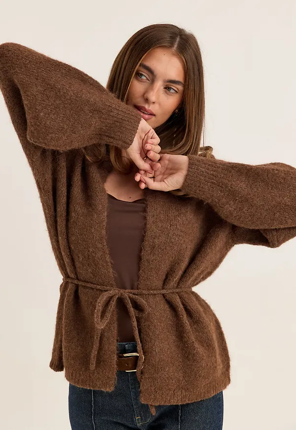 Vmberry Ls O-neck Tie Cardigan