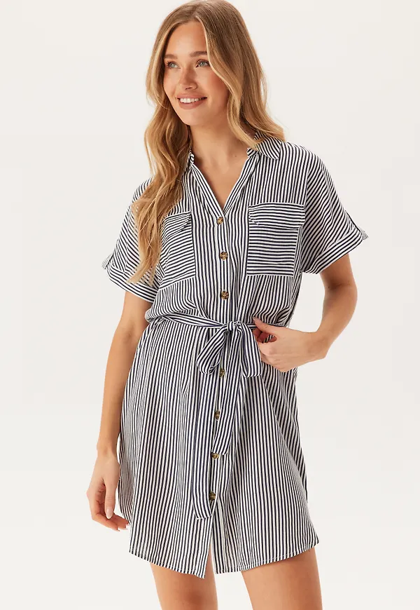 Vmbumpy Ss Short Shirt Dress