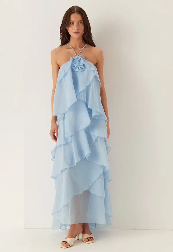 Vmdelilah Sl Halter Ruffle Dress