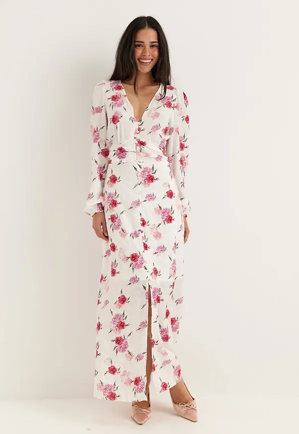 Vmlisa Ls V-neck Long Dress