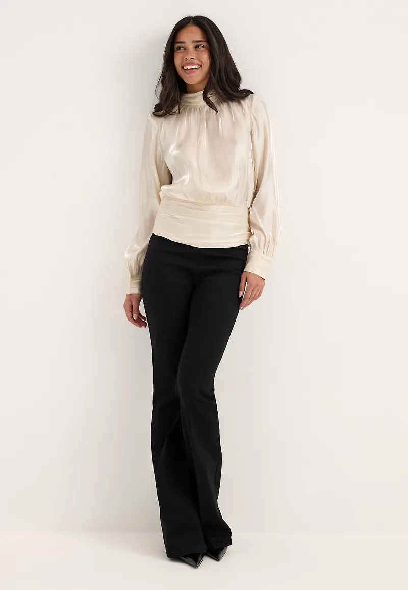 Vmpolly Ls High Neck Top