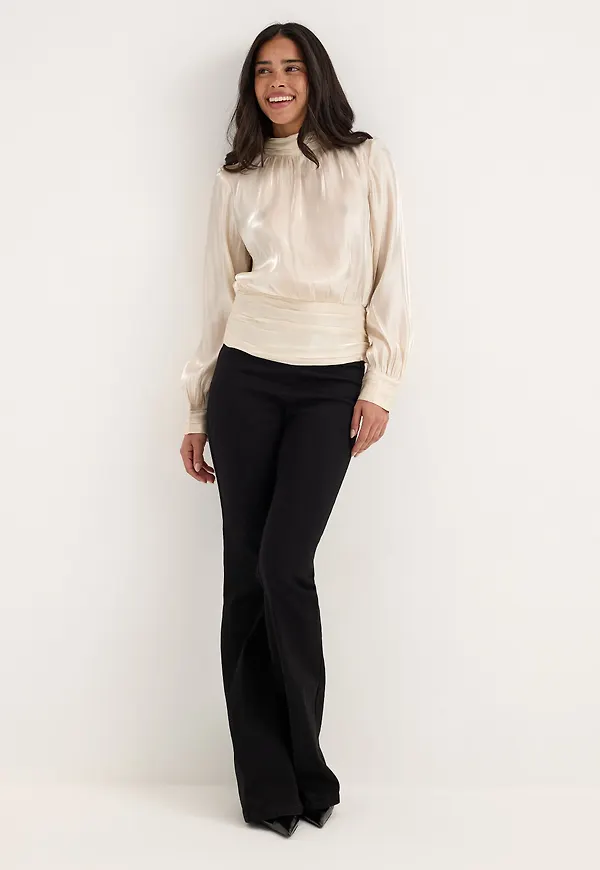 Vmpolly Ls High Neck Top