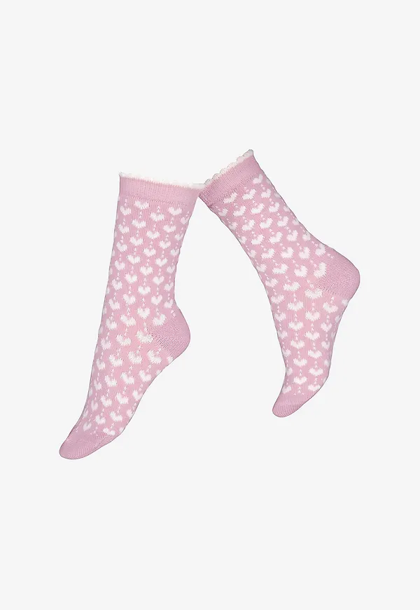 Vogue - Sockor Vogue Amara Wool Sock - Rosa