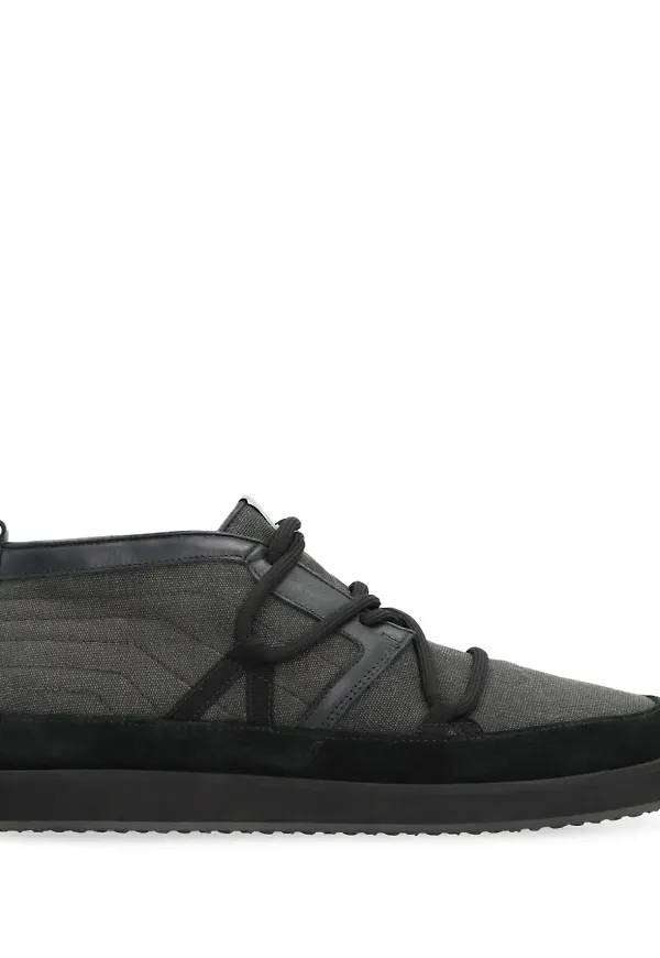 Volta lädersneakers - Grå