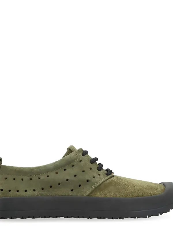 Volta låga sneakers i mocka - Grön