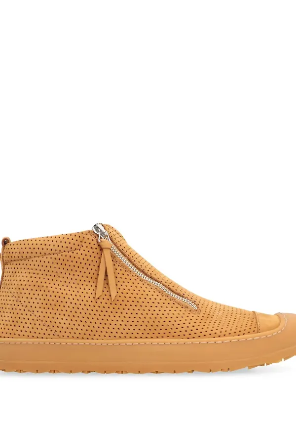 Volta sneakers med dragkedja - Brun