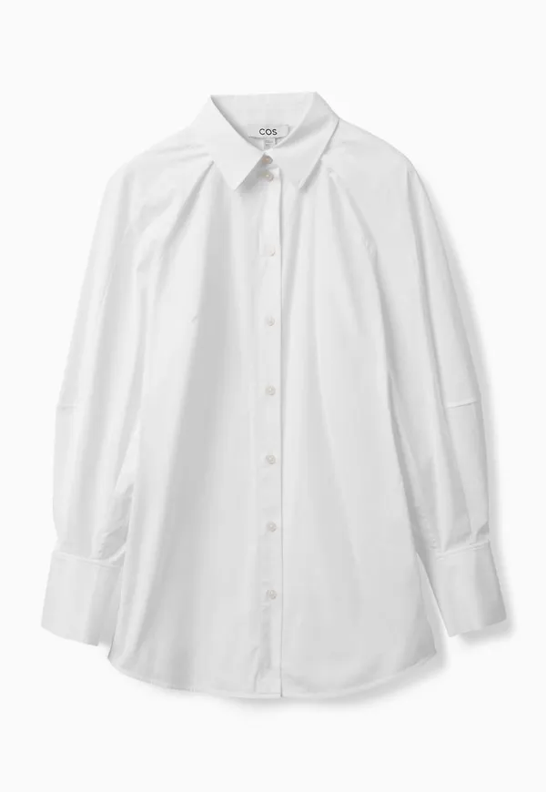VOLUME-SLEEVE STRUCTURED SHIRT