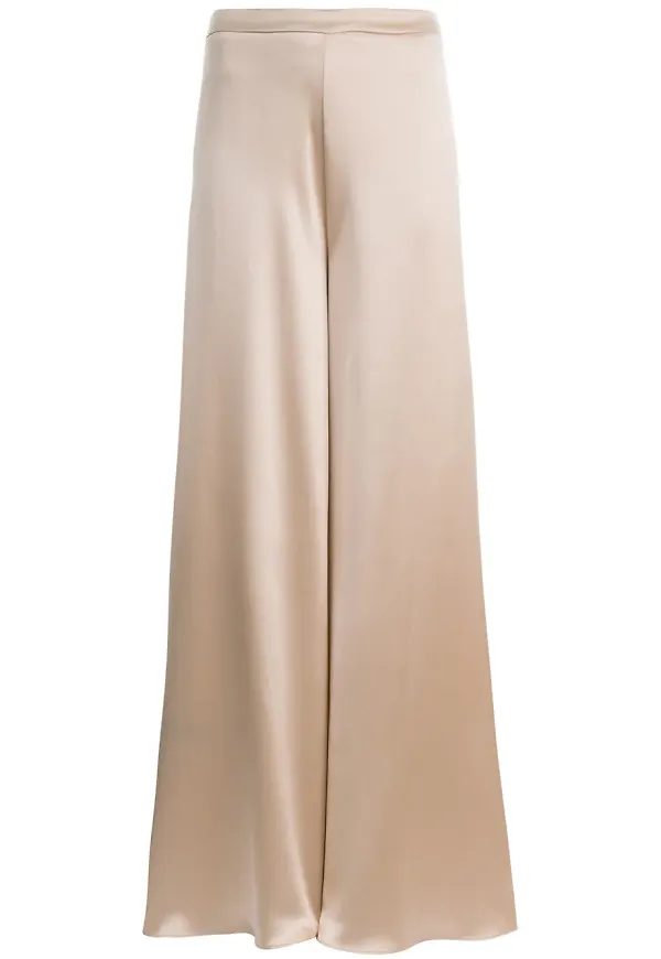 VOZ Charmeuse palazzo-byxor - Neutral