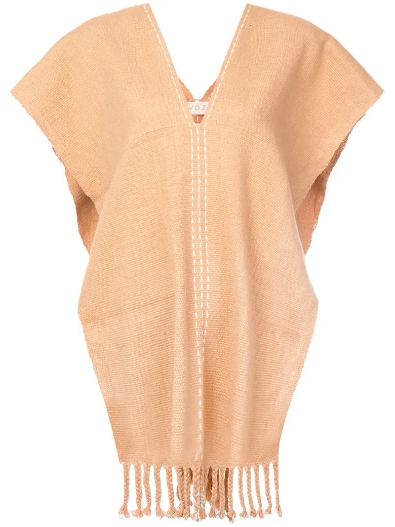 VOZ Copper Threads poncho - Gul