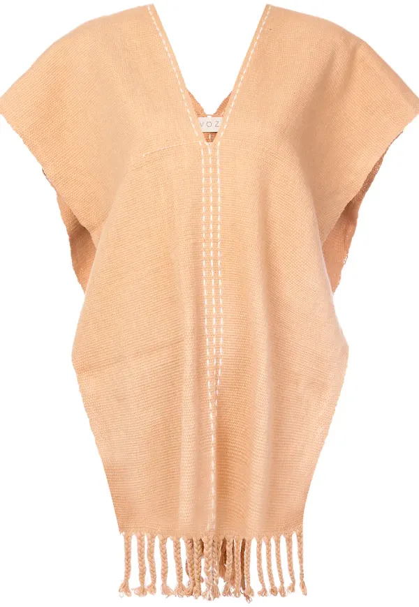 VOZ Copper Threads poncho - Gul