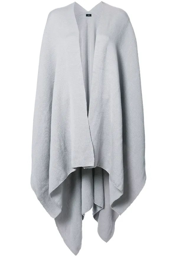 VOZ draperad v-ringad cape - Grå