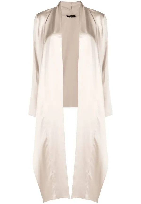 VOZ omlottblus i satin - Neutral