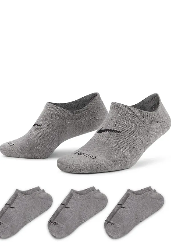 Vristhöga träningstrumpor Nike Everyday Plus Cushioned för kvinnor (3 par) - Flerfärgade